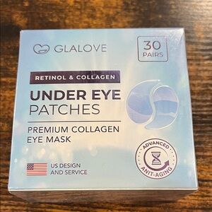 NWT GlaLove Retinol & Collagen Under Eye Patches - Light Blue & White